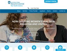 Tablet Screenshot of easterniowahealthcenter.com